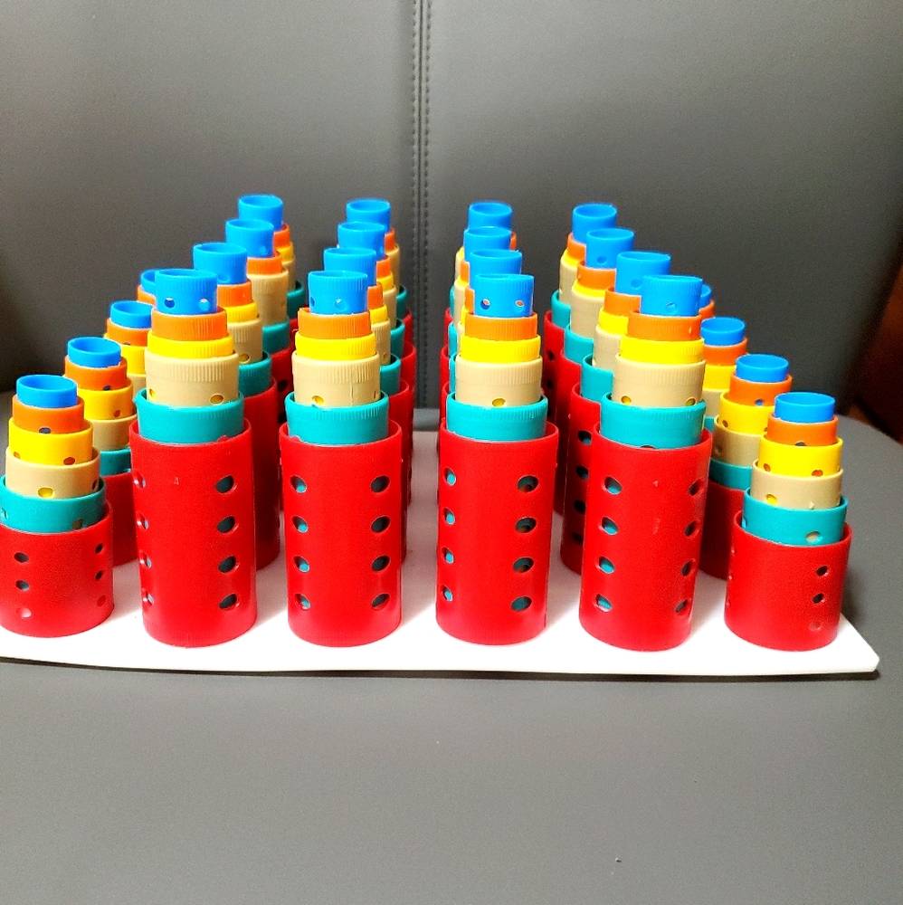 Vintage curlers and stand - Picture 1 of 4